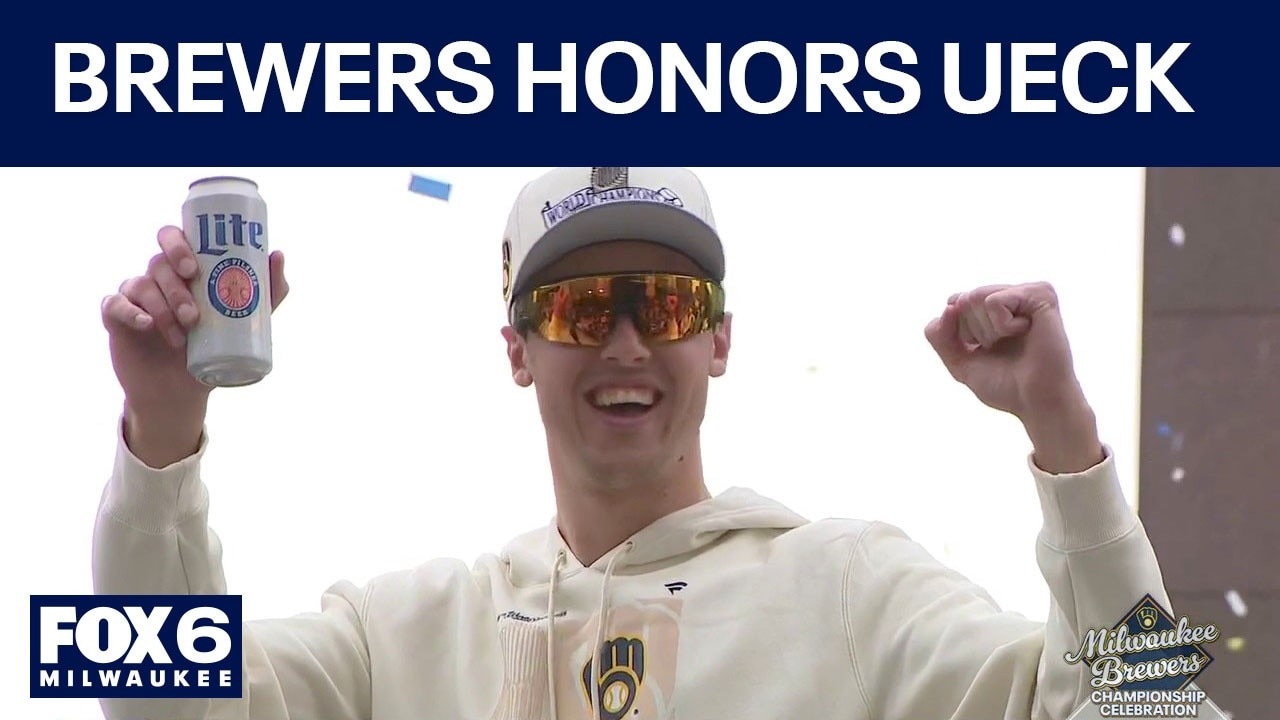 Brewers Championship Parade: Team stops at Uecker mural — Grafton Arts news